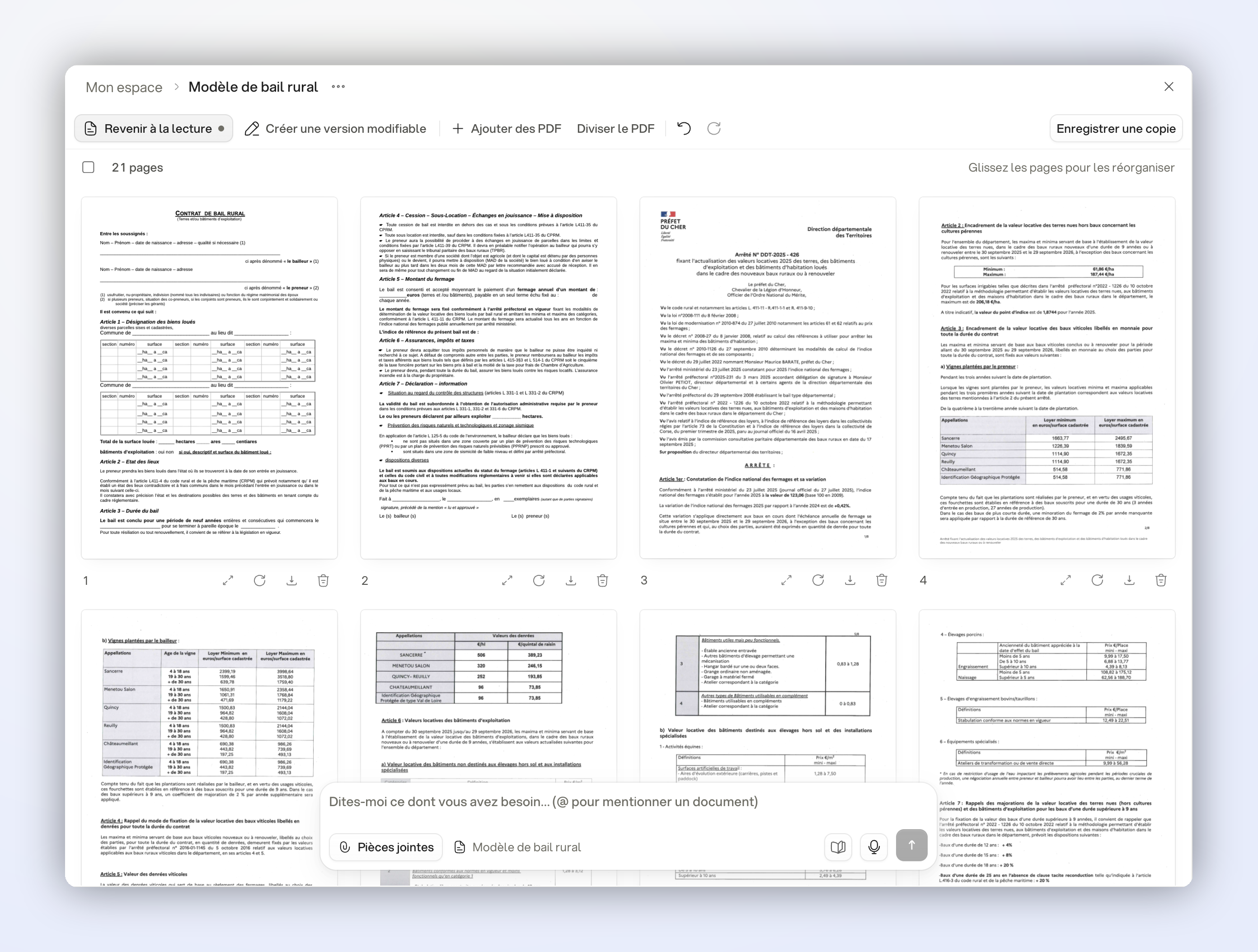 Modifier le PDF : trois PDF réunis en un seul fichier de 21 pages Modifier le PDF : trois PDF réunis en un seul fichier de 21 pages