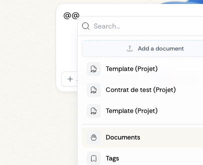 @ mention picker @ mention picker