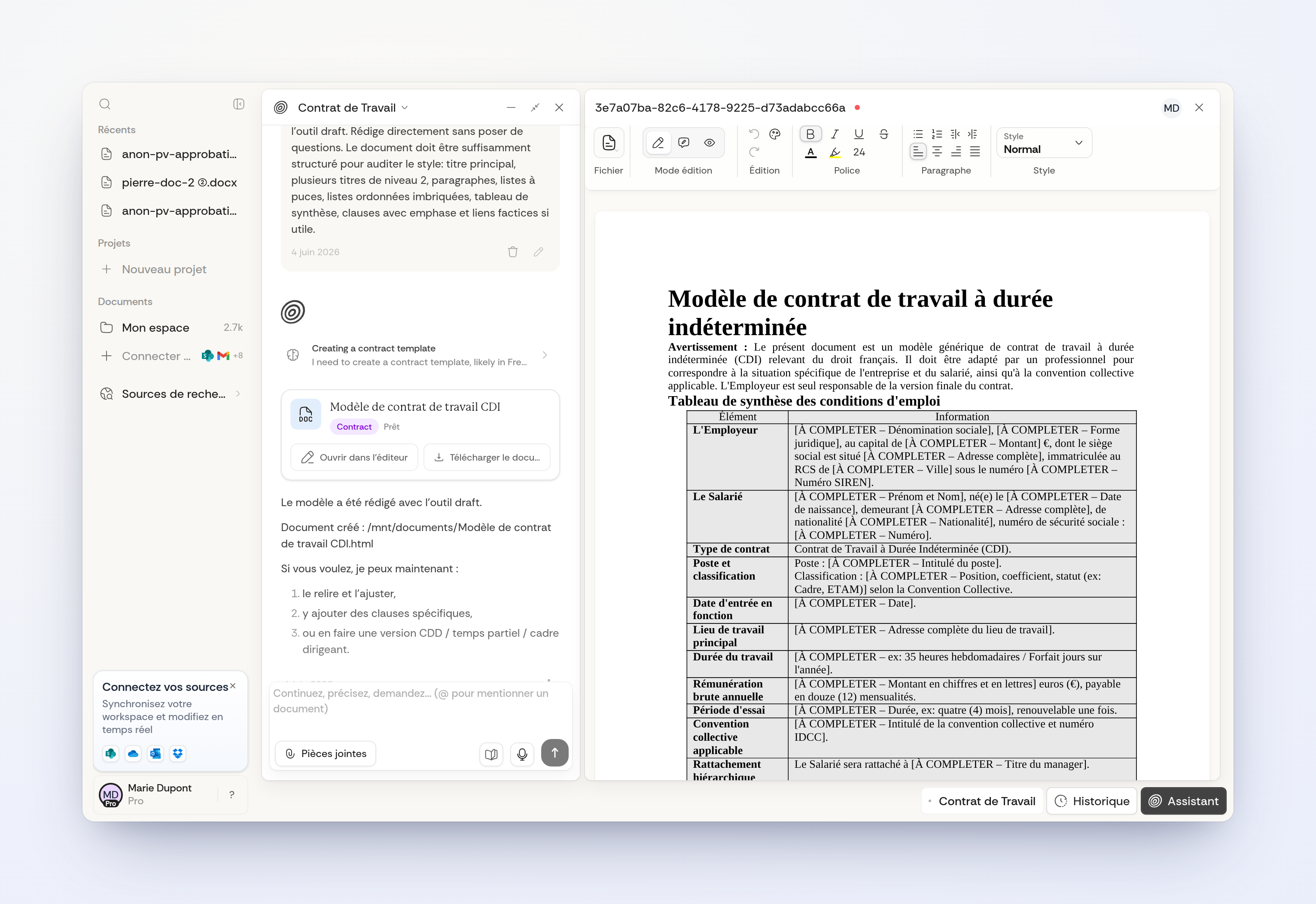 Édition collaborative en temps réel avec suivi des modifications Édition collaborative en temps réel avec suivi des modifications