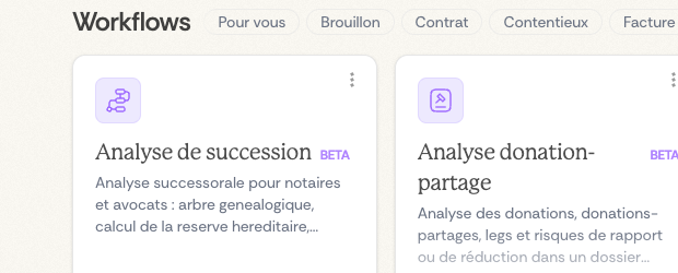 Workflows notariaux Workflows notariaux