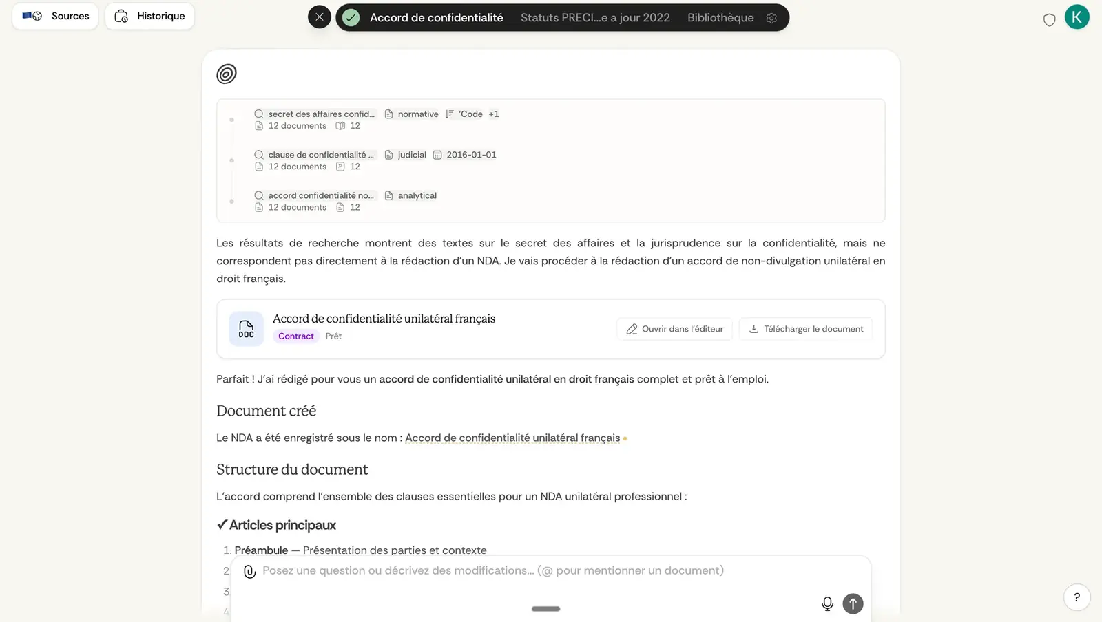 Ordalie legal document editor